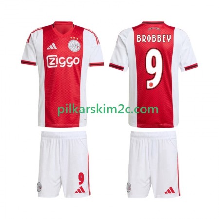 Koszulka Ajax Amsterdam Brian Brobbey 9 Dziecięca Główna 2025/26 Koszulki Piłkarskie